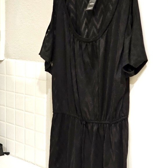 Catalina swim coverup drawstring Waist Short Open Sleeve Roomy Medium..EUC - Picture 2 of 9